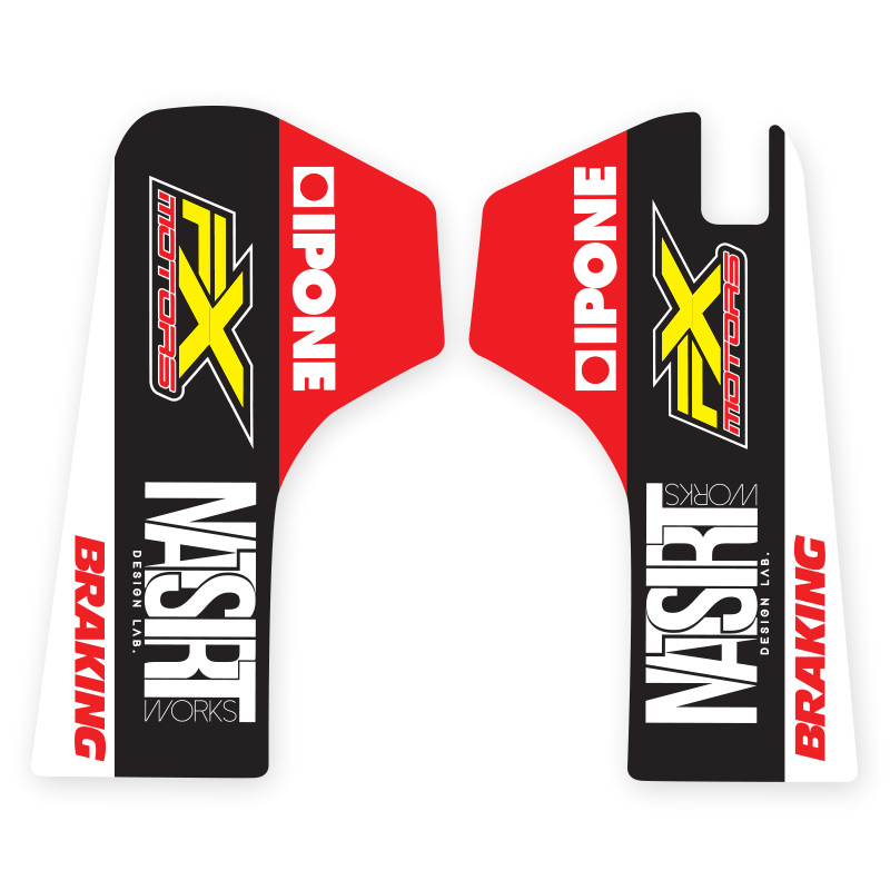 stickers fourche honda crf 2019 red