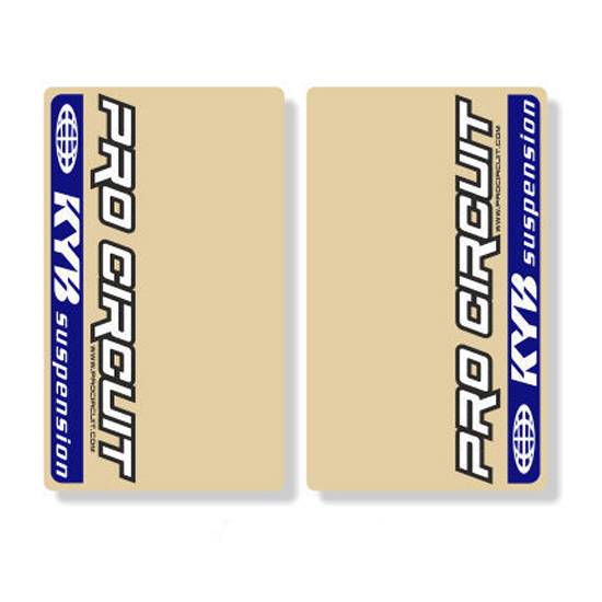 stickers fourche kyb pro circuit bleu kayaba mx