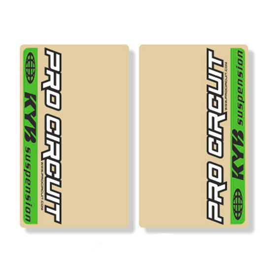 stickers fourche kyb pro circuit vert kayaba mx
