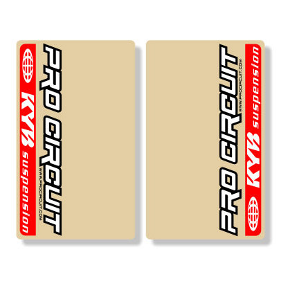 stickers fourche pro circuit kayaba red