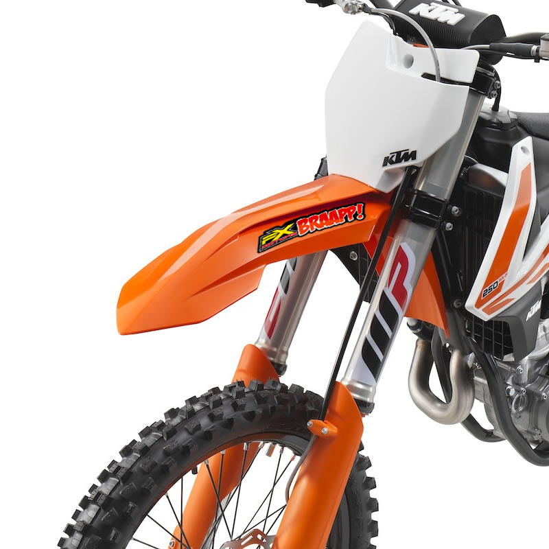 stickers fxmotors braap garde boue avant