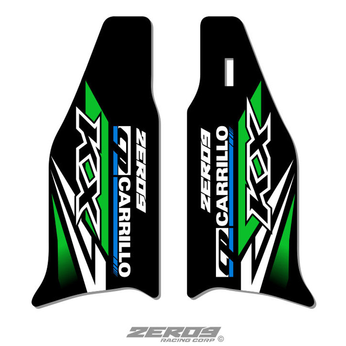 stickers protections fourche kawasaki 125 250 KX Team