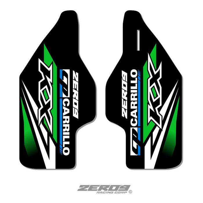 stickers protections fourche kawasaki KXF Team.JPG