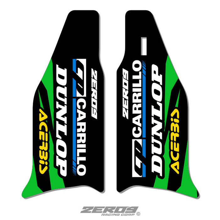 stickers protections fourche kawasaki factory racing kx