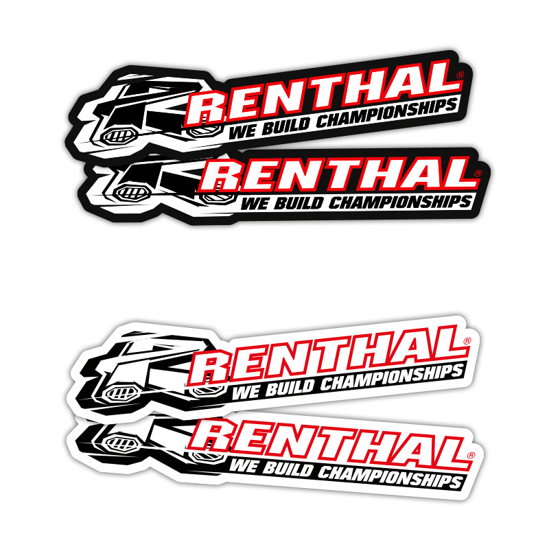 stickers renthal black white