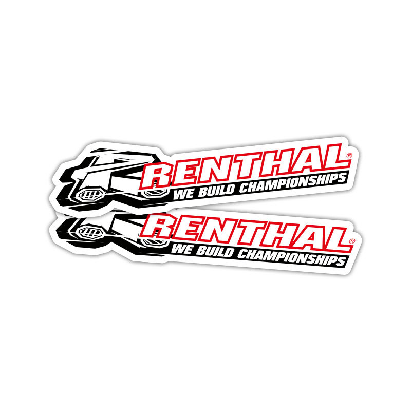 stickers renthal white