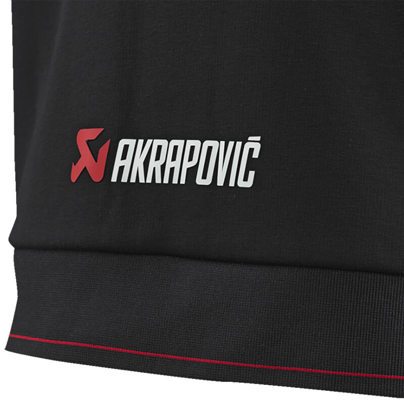 sweat akrapovic noir 2024 logo