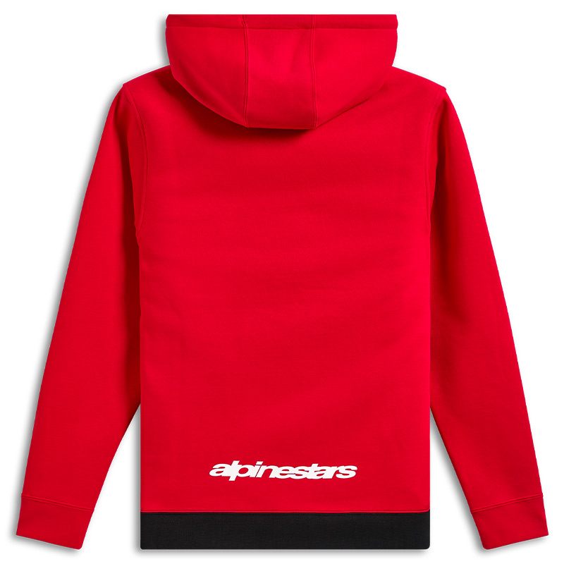 sweat alpinestars parallel rouge noir