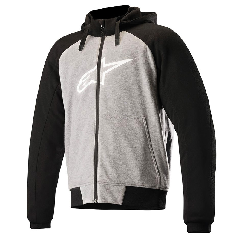 sweat coque alpinestars chrome sport 2018 gris clair