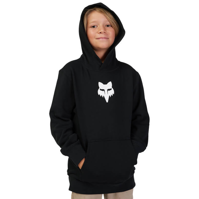 sweat enfant legacy fox racing noir 2023 capuche