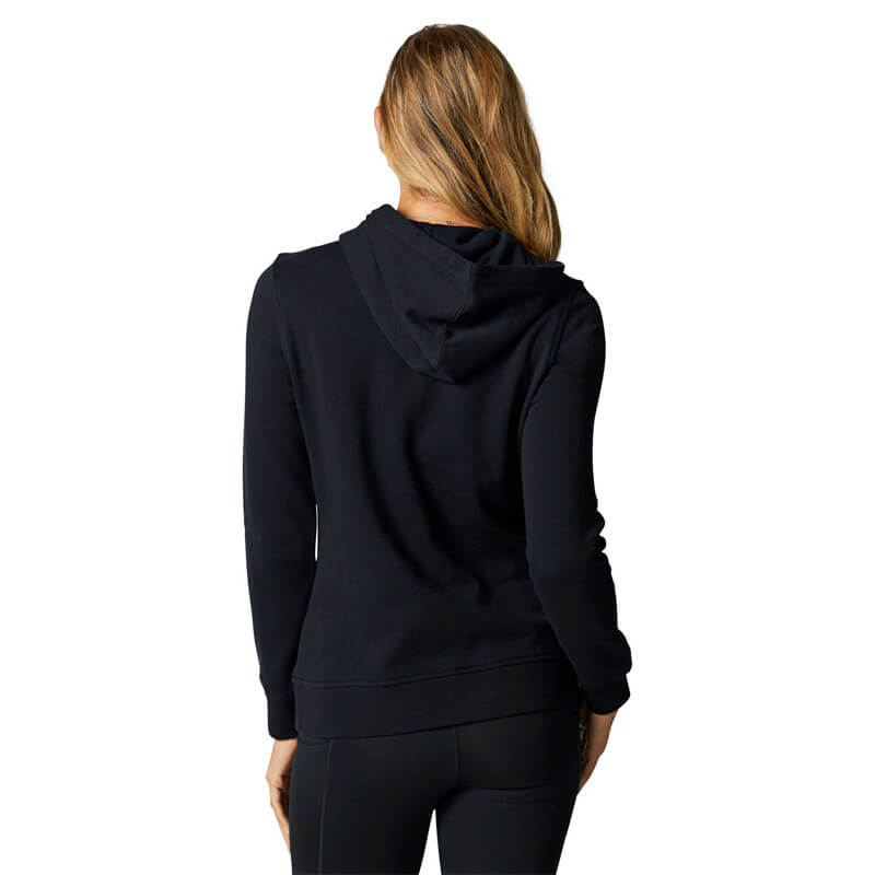 sweat femme fox racing boundary noir blanc 2021 capuche