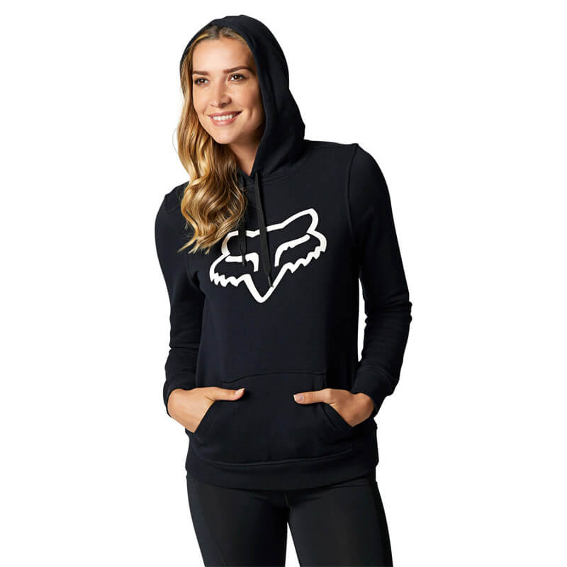 sweat femme fox racing boundary noir blanc 2021 poche