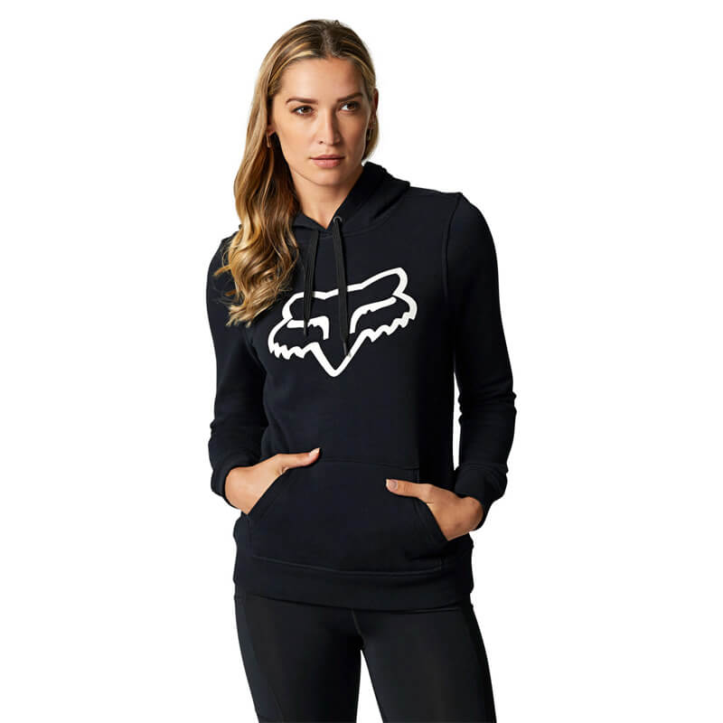 sweat femme fox racing boundary noir blanc 2021 pull