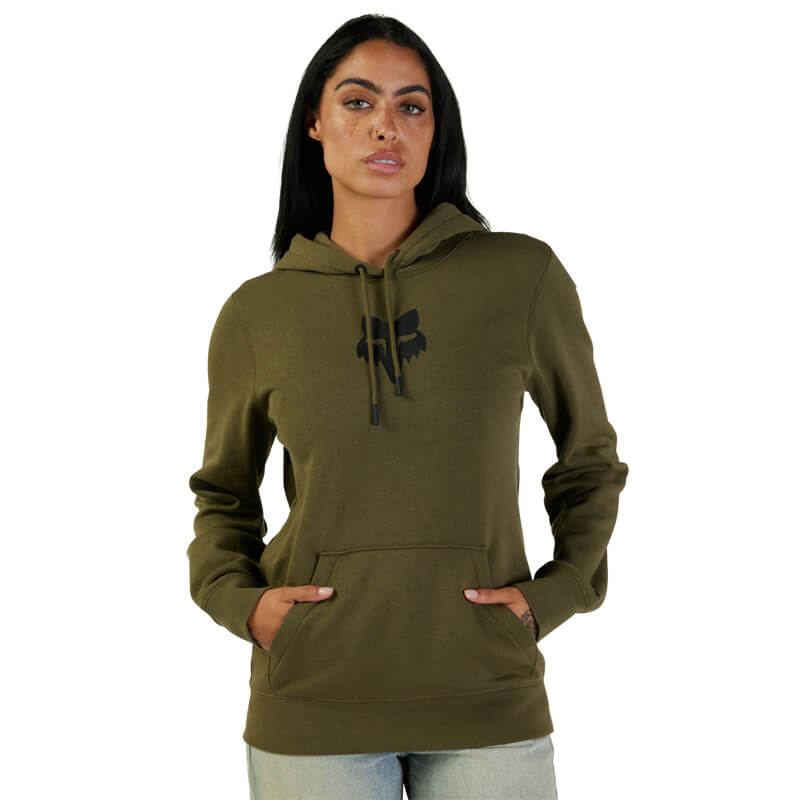 sweat femme fox racing femme head kaki 2023 poche destockage