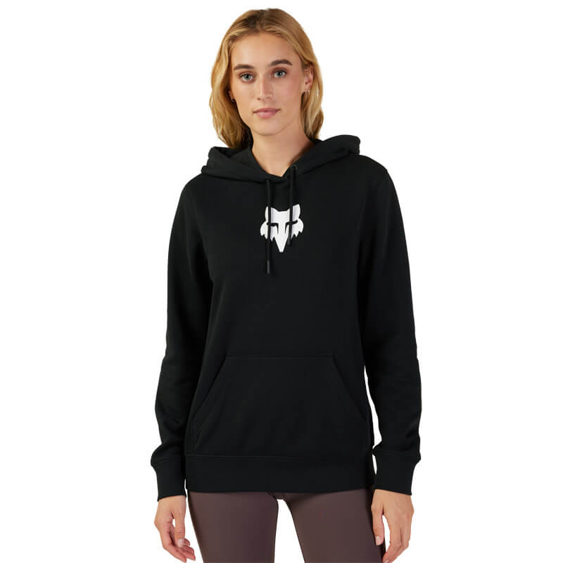 sweat femme fox racing head noir blanc 2023 mx