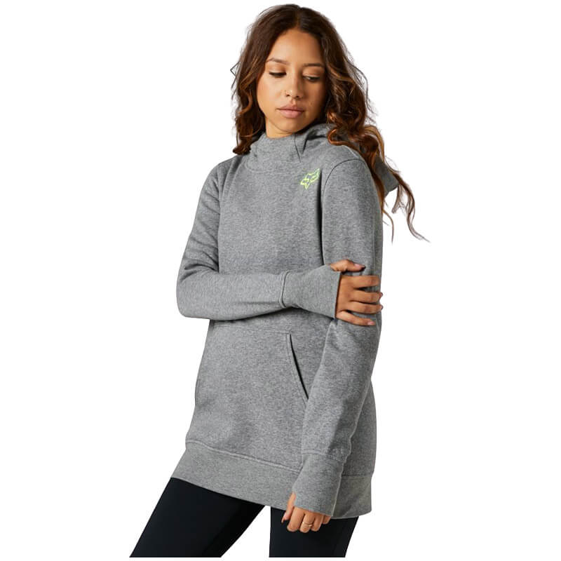 sweat fox racing femme qualify pullover 2022 gris