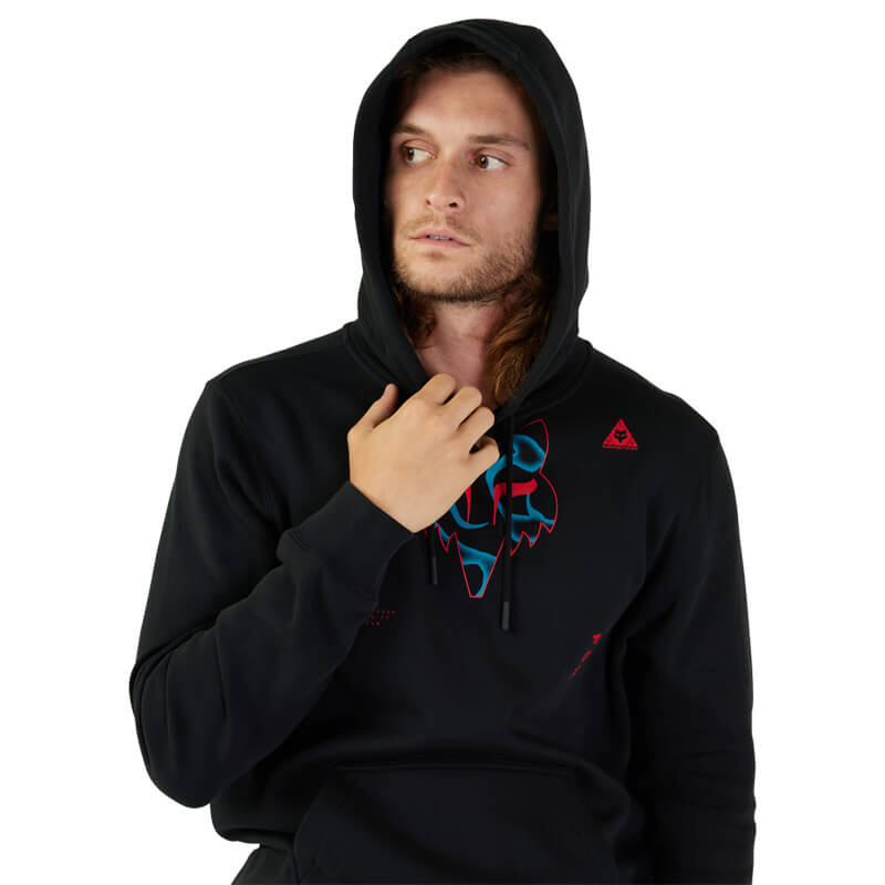 sweat fox racing withered noir 2023 capuche