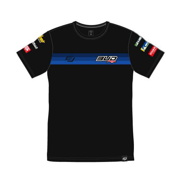 t shirt bud racing team bleu 2023