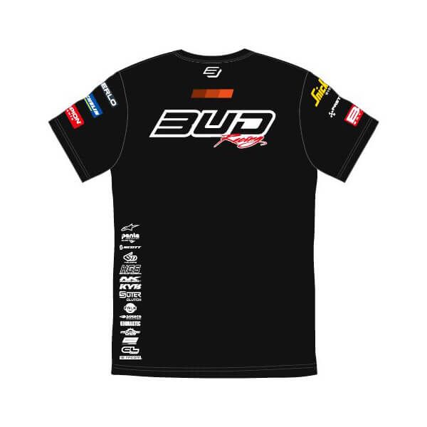 t shirt bud racing team orange 2023 dos