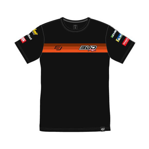 t shirt bud racing team orange 2023