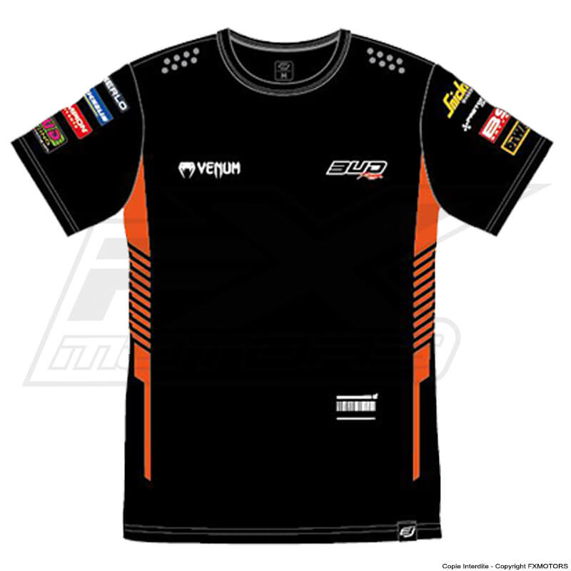 t shirt bud racing venom orange 25