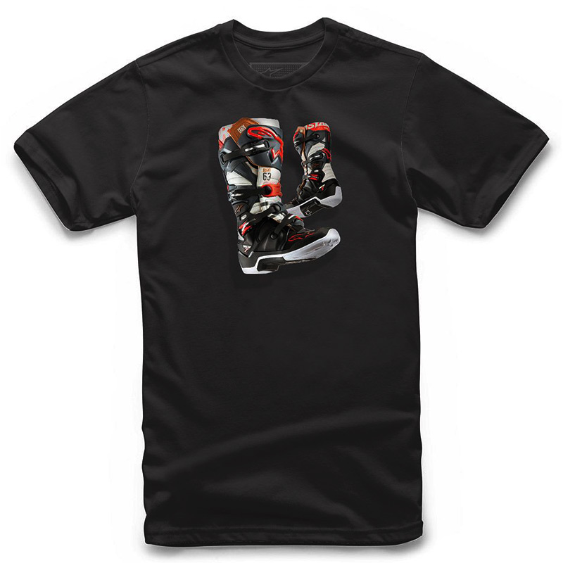 t shirt enfant alpinestars tech 7 bottes noir 2019