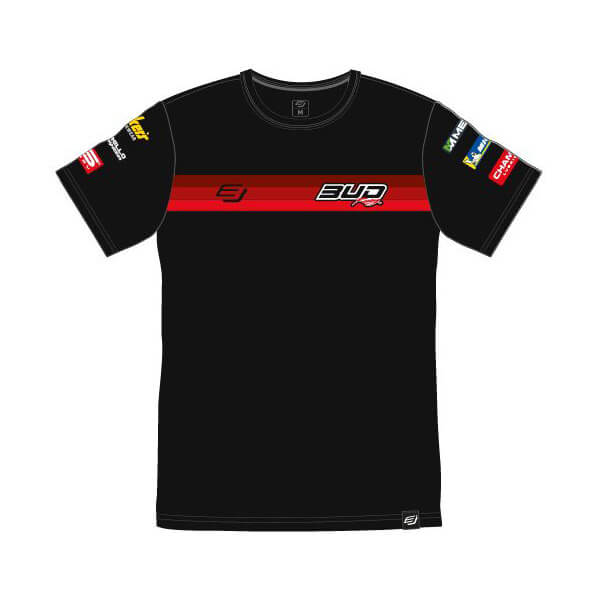 t shirt enfant bud racing team rouge 2023