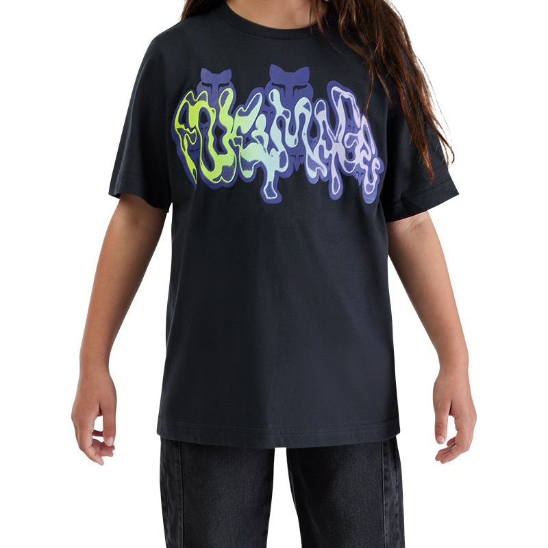 t shirt enfant fox racing future noir sx mx