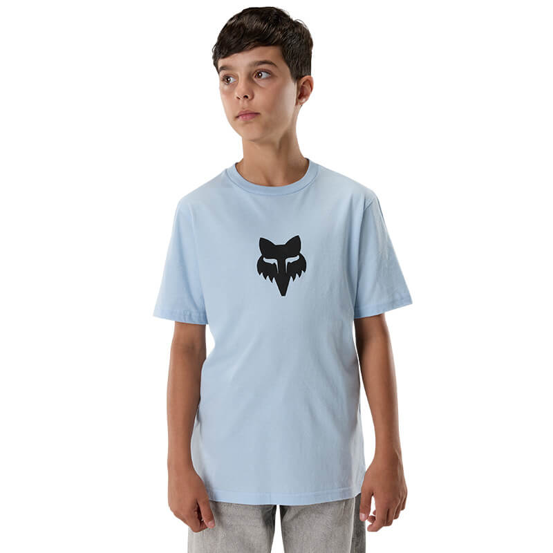 t shirt enfant fox racing head bleu 27 sx
