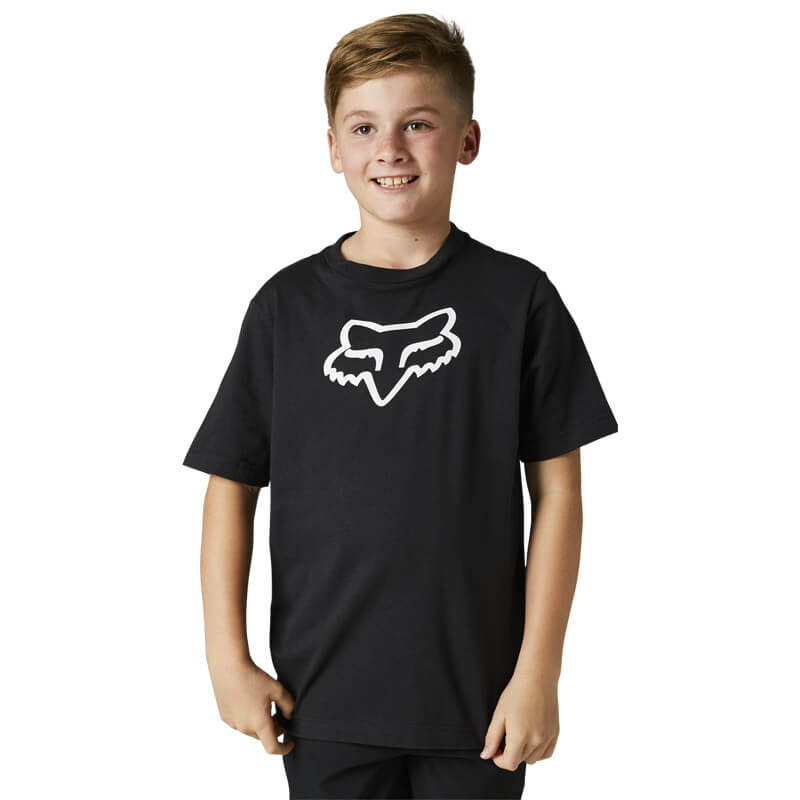 t shirt enfant fox racing legacy noir 2022