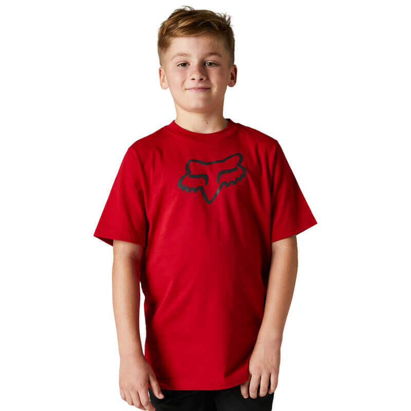 t shirt enfant fox racing legacy rouge 2022