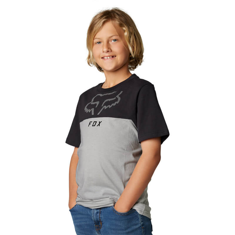 t shirt enfant fox racing ryaktr 2023 gris moto