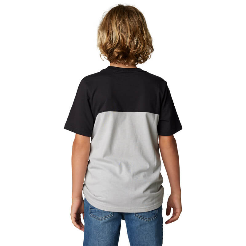 t shirt enfant fox racing ryaktr 2023 gris motocross