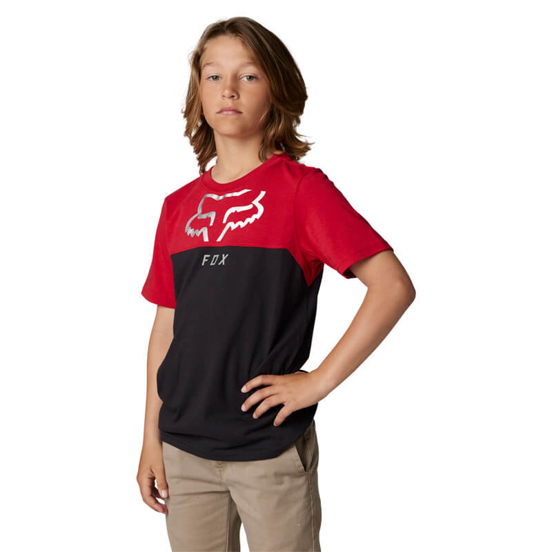 t shirt enfant fox racing ryaktr 2023 rouge moto