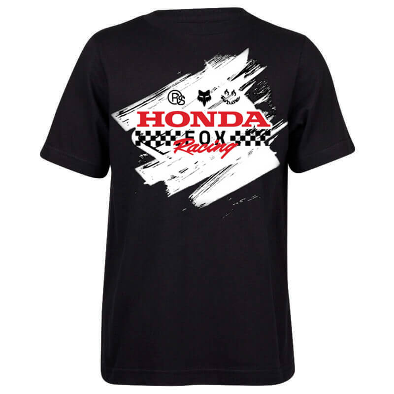 t shirt enfant fox racing x honda noir 2025