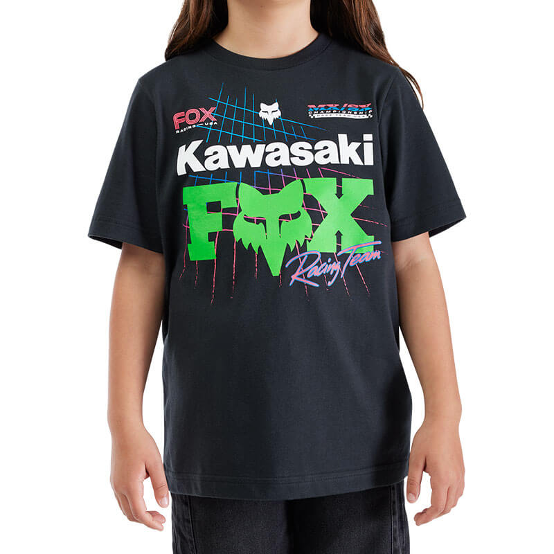 t shirt enfant fox racing x kawi 25 mx