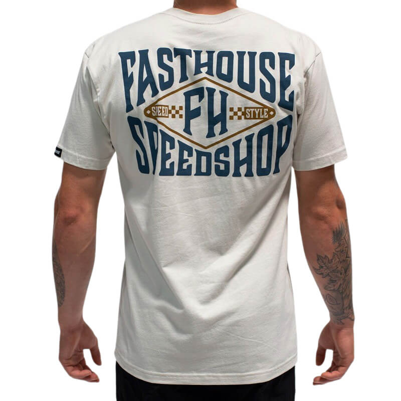 t shirt fasthouse backside beige 2021 coton