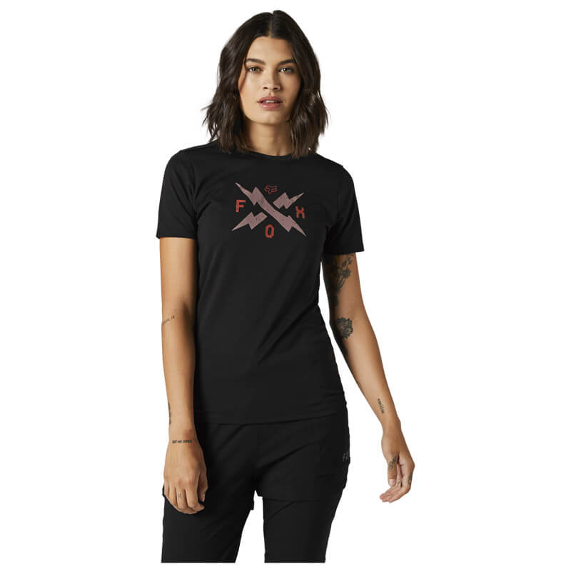 t shirt femme fox calibrated noir 2022 sportswear