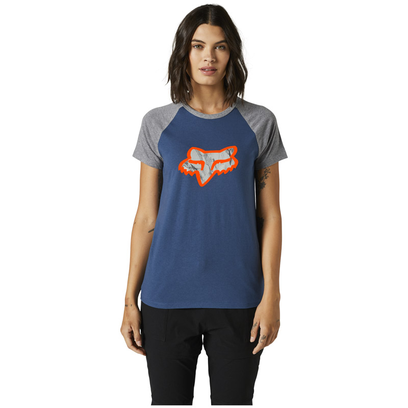 t shirt femme fox karrera raglan 2022 bleu cross