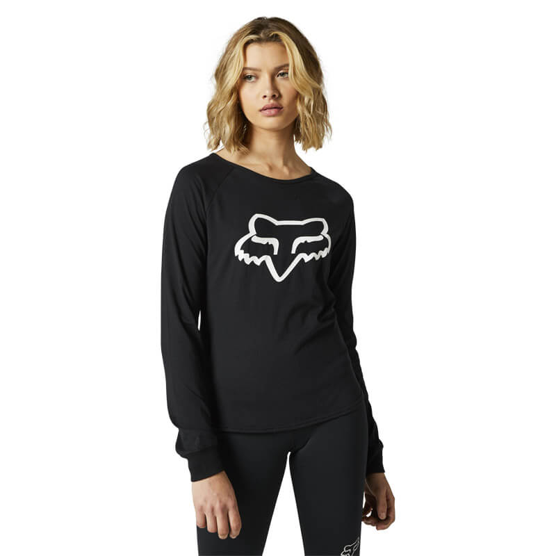 t shirt femme fox racing boundary 2023 noir moto