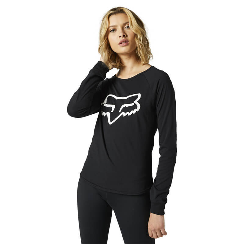 t shirt femme fox racing boundary 2023 noir sportswear