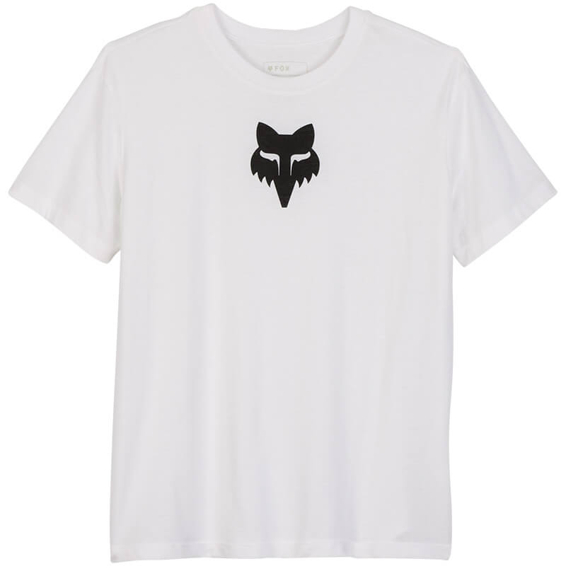t shirt femme fox racing head blanc