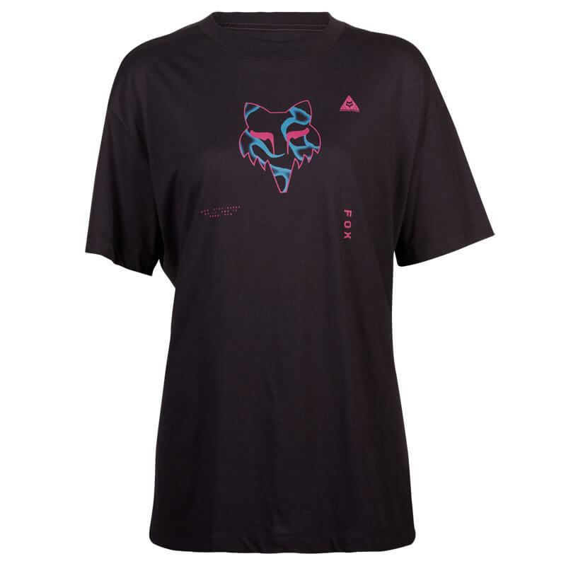 t shirt femme fox racing withered noir 2023