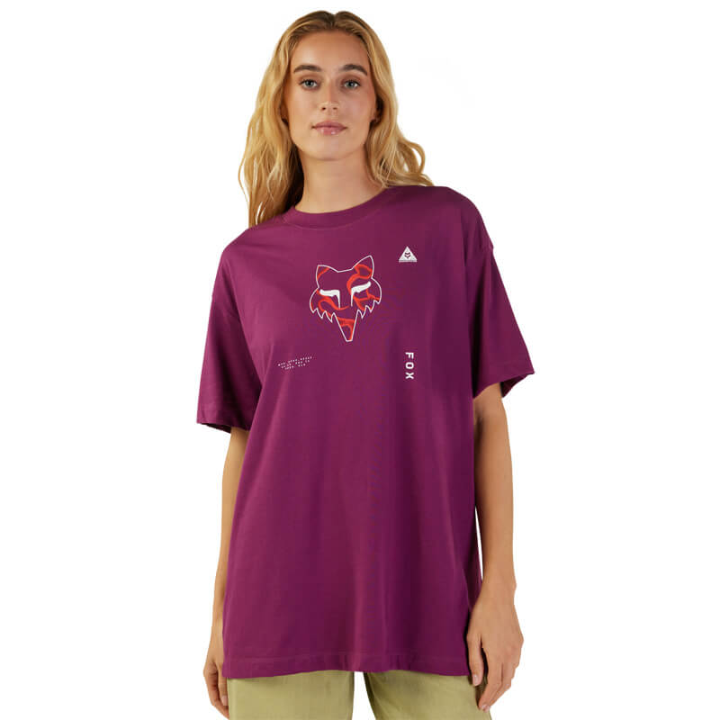 t shirt femme fox racing withered violet 2023 head