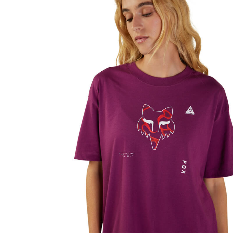 t shirt femme fox racing withered violet 2023 sx