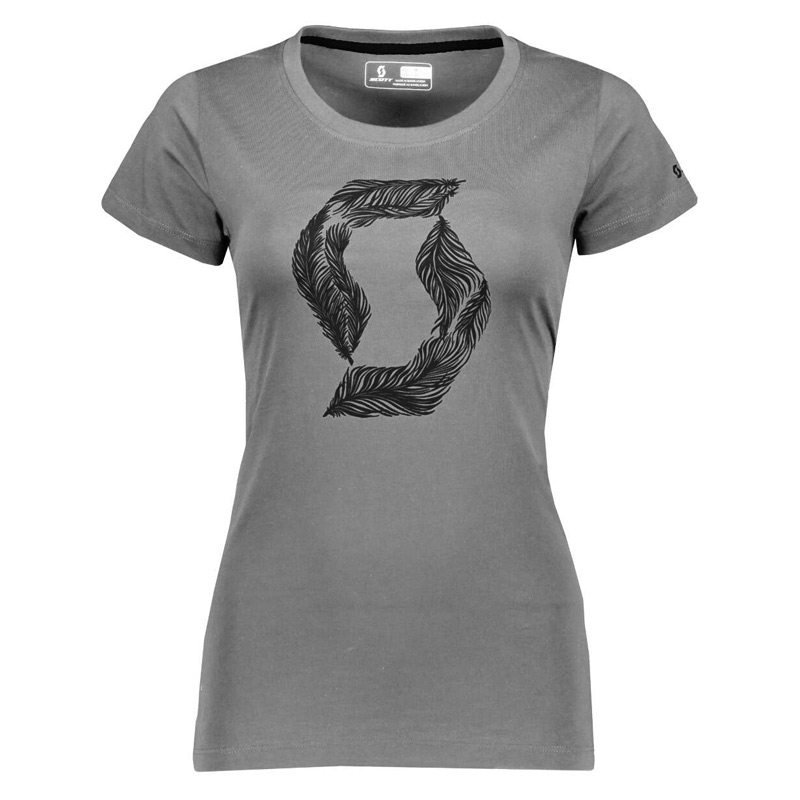 t shirt femme scott feather icon 2019 gris