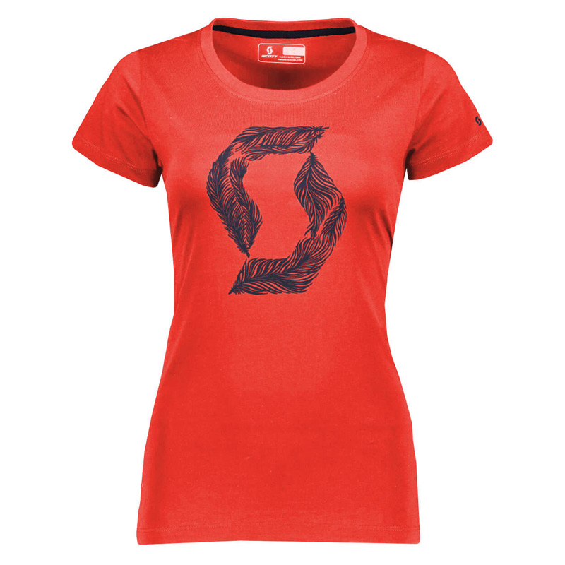t shirt femme scott feather icon 2019 rouge