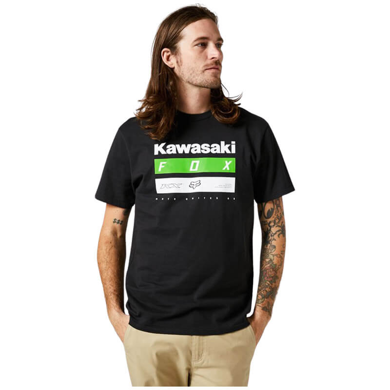 t shirt fox kawi stripes premium 2022 noir cross