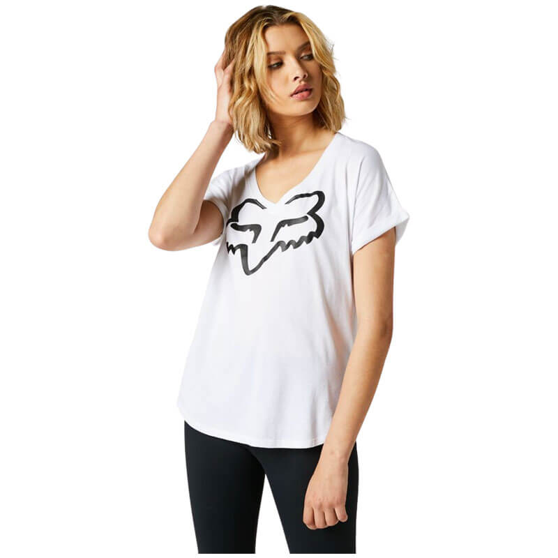 t shirt fox racing boundary femme 2022 blanc sportswear