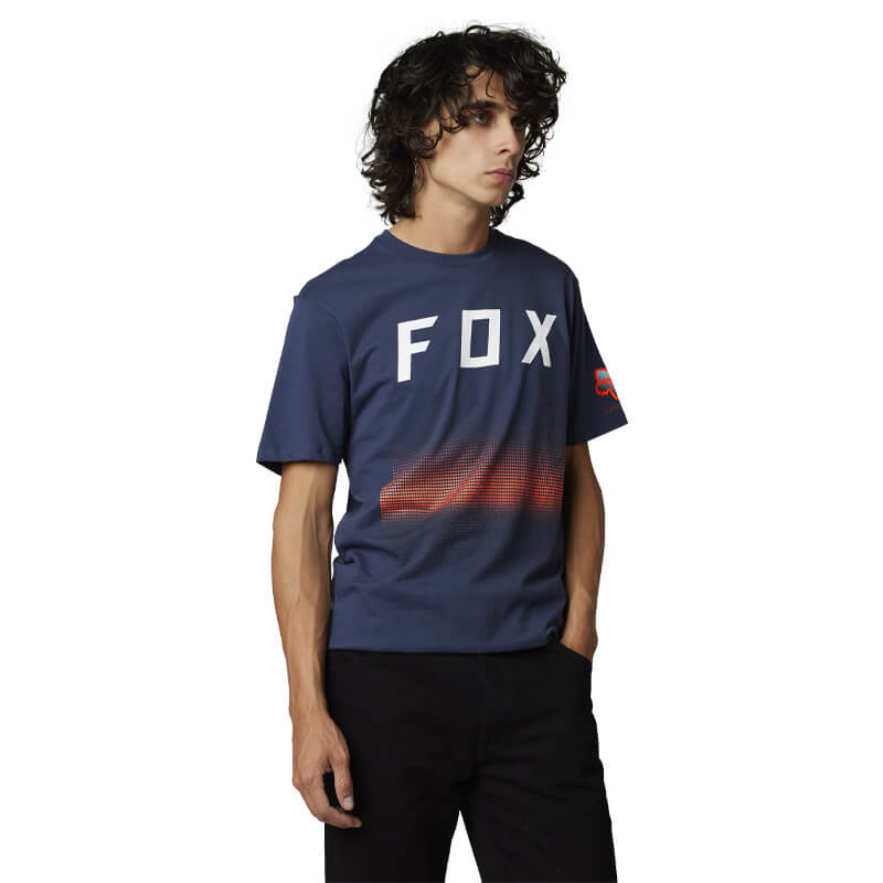 t shirt fox racing fgmnt premium 2023 bleu marine moto